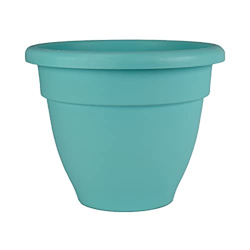 HC Companies 8" Caribbean Round Planter - Lightweight Plastic Pot