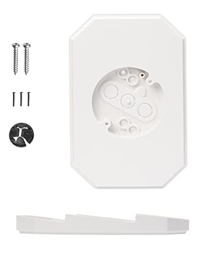 White Siding Mounting Kit with Built-in Box