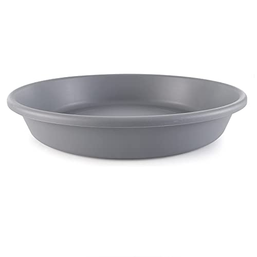 HC Companies 10-Inch Round Plant Saucer - Warm Gray