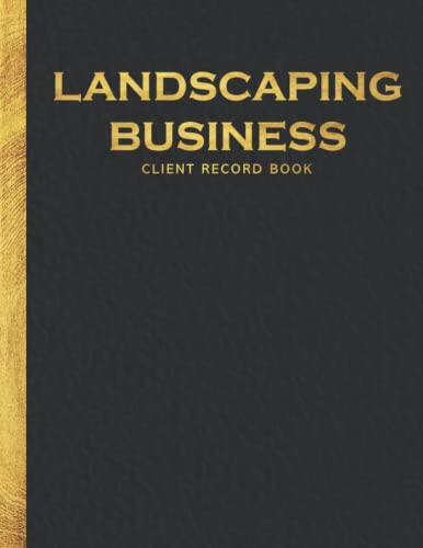 Landscaping Client Record Book