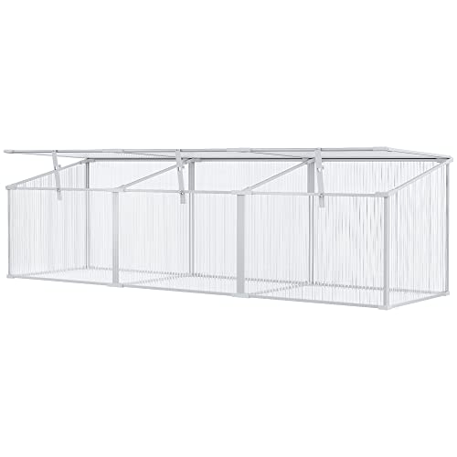 Outsunny 71" Outdoor Cold Frame with Adjustable Roof