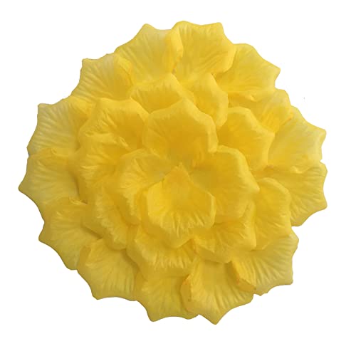 Yellow Rose Petals for Weddings - 5000 Pcs