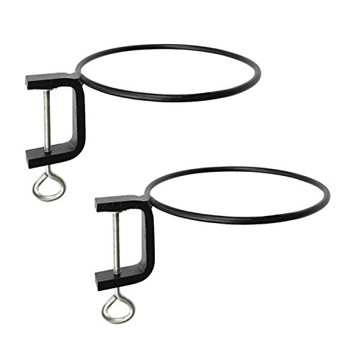 Achla Clamp-On Flowerpot Ring, Black