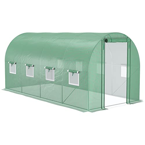 Outsunny Walk-in Hoop Greenhouse