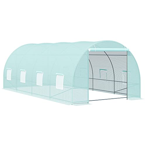 Outsunny Walk-in Tunnel Greenhouse Garden Kit (20' x 10')