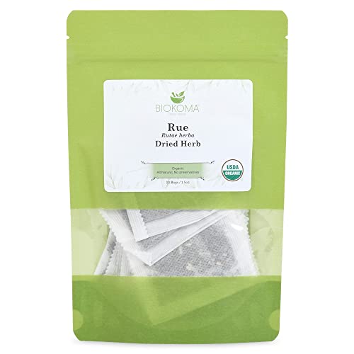 Pure and Organic Biokoma Rue Dried Herb - High Quality Tea Bags