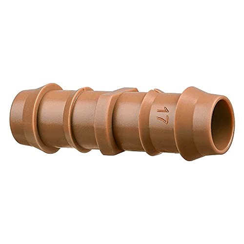 Jayee 50 Pack Drip Irrigation Barbed Coupling Fittings