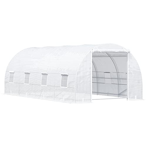 Outsunny Tunnel Greenhouse, Large Hot House Kit