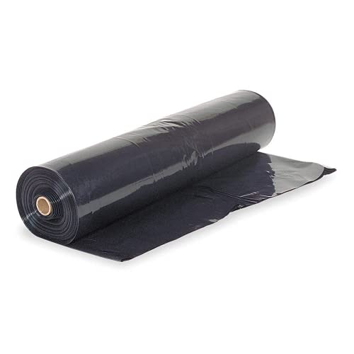 Black Plastic Sheeting - 4 mil - (4' x 200') - Black Plastic Tarp