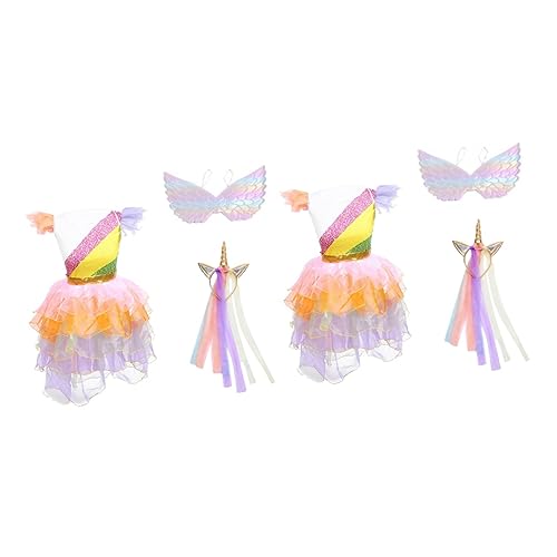 Holibanna Flower Costumes Girls Party Dress Wings Skirt