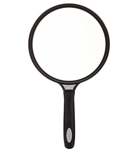 Jumbo 3X Handheld Magnifying Glass - Large Lens - Easy Grip