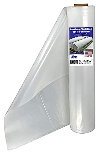 SUNVIEW Greenhouse Plastic Film Covering - 6 Mil Thick, 20ft. X 30ft.