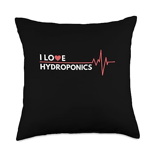 Hydroponics Heartbeat Hobby Co. Inc. Throw Pillow