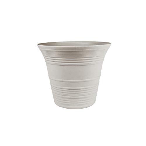 HC Companies 16 Inch Sedona Round Self Watering Planter