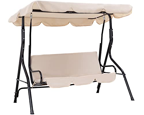 Comfortable Outdoor Swing Patio Swing with Canopy
