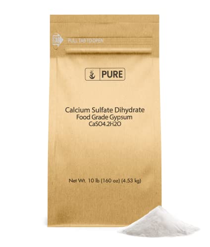 Calcium Sulfate (10 lb) - Multifunctional for Baking, Water Treatment & Gardening