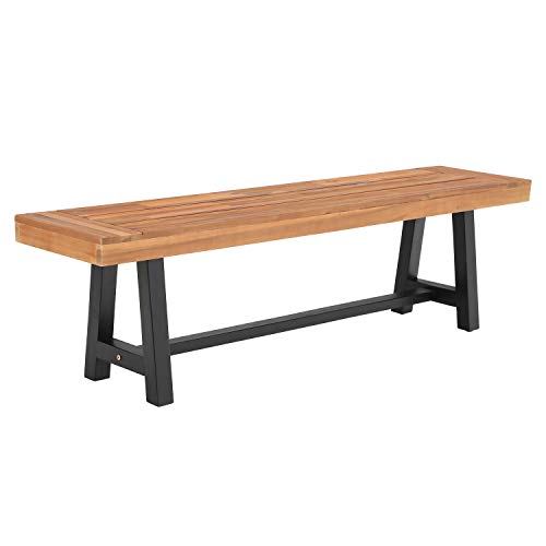 PHI VILLA Outdoor Acacia Wood Bench