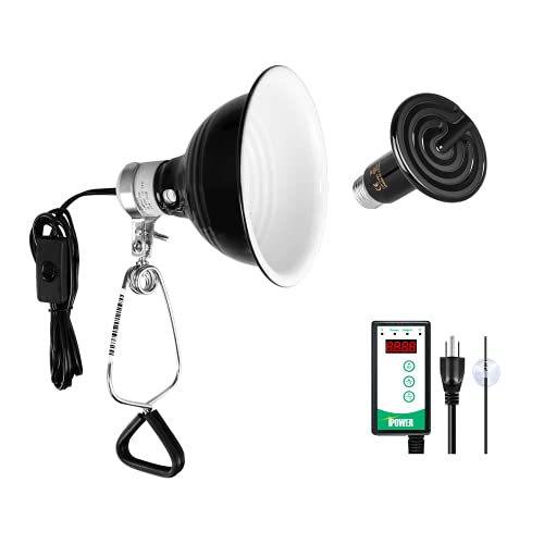 Simple Deluxe Reptile Heat Bulb & Clamp Lamp Fixture