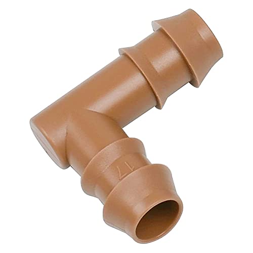 JAYEE 25 Pack Drip Irrigation Barbed Elbow Fittings
