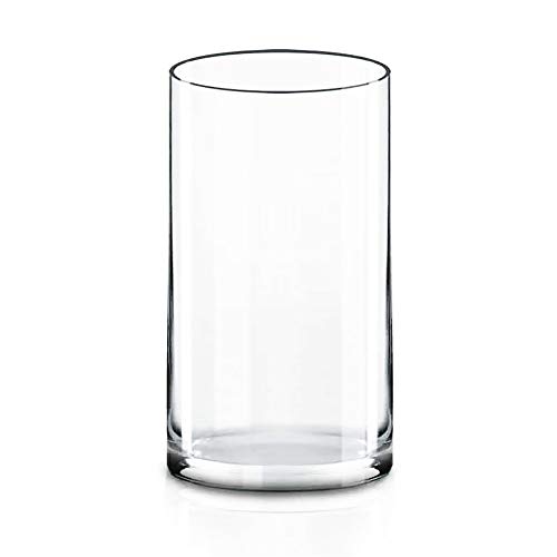 CYS EXCEL Clear Glass Cylinder Vase