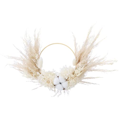 Boho Pampas Grass Wreath for Home Decor