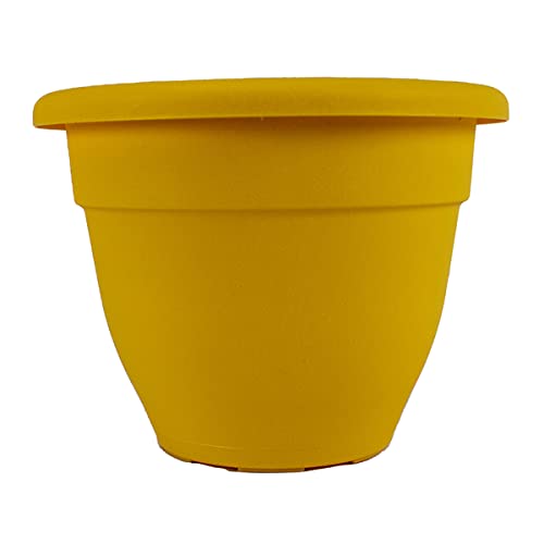 HC Companies Caribbean Round Planter - Lightweight Plastic Plant Pot