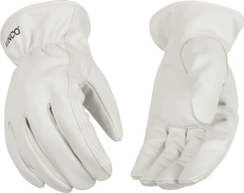 Kinco White Grain Goatskin Leather Work Glove