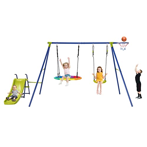 Costzon Swing Set for Backyard