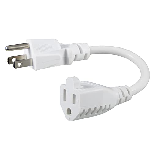 KUNCAN Short Power Extension Cord - 8 Inches
