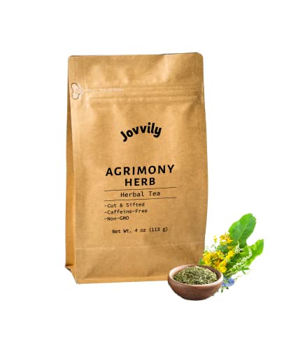 Jovvily Agrimony Herb - 4 oz - Cut & Sifted
