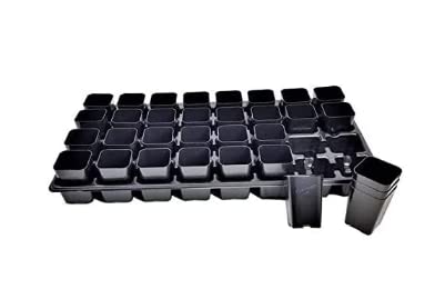 Convenient 32 Cell Seedling Starter Trays with Inserts - Perfect for Your Garden!