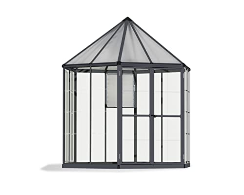 Palram Oasis Greenhouse - 7' x 8' x 9' - Gray