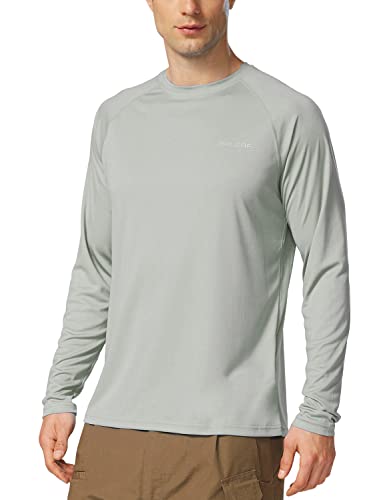 BALEAF Men's Rash Guard Shirts - Ultimate Sun Protection for Outdoor Enthusiasts