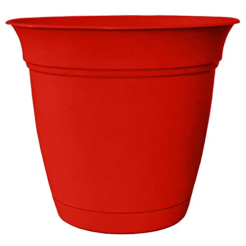 HC Companies 8 Inch Eclipse Round Planter with Saucer