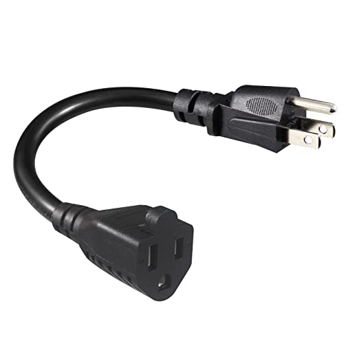 [1 Pack] 6inch Short Power Extension Cord