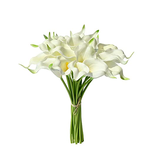 Mandy's White Artificial Calla Lily Silk Flowers