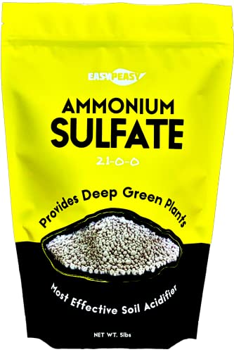 Ammonium Sulfate Plant Food Blend - 21-0-0 24S NUTRIENT - Soil Acidifier for Colorful Blooms (5 POUNDS)
