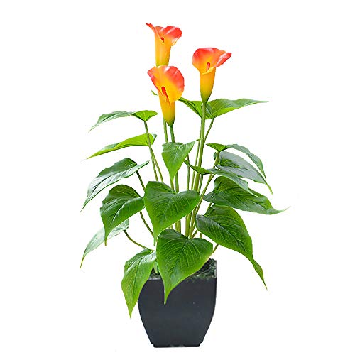 Artificial Calla Lily Faux Potted Plant for Indoor and Outdoor Decor