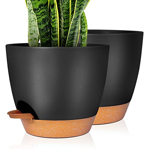 GARDIFE Plant Pots Set - Modern Decorative Flower Pots for Indoor Plants