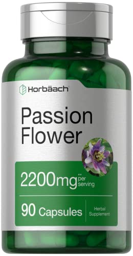 Horbaach Passion Flower Capsules | Powerful Relaxation Supplement