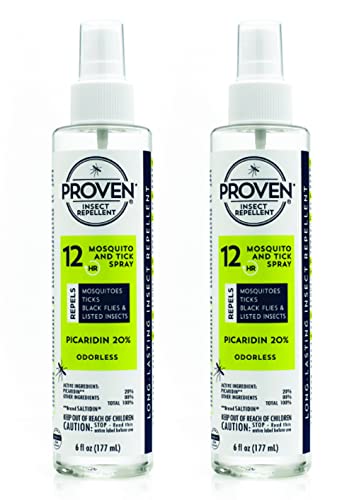Proven Insect Repellent Spray - 12-Hour Protection, 2 Pack