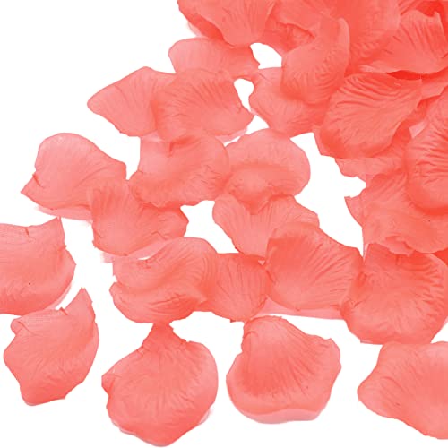 Coral Wedding Flower Confetti Scatter Rose Petals