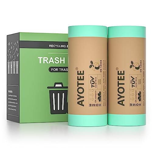 AYOTEE Compostable Trash Bags: 13 Gallon, Eco-Friendly & Unscented