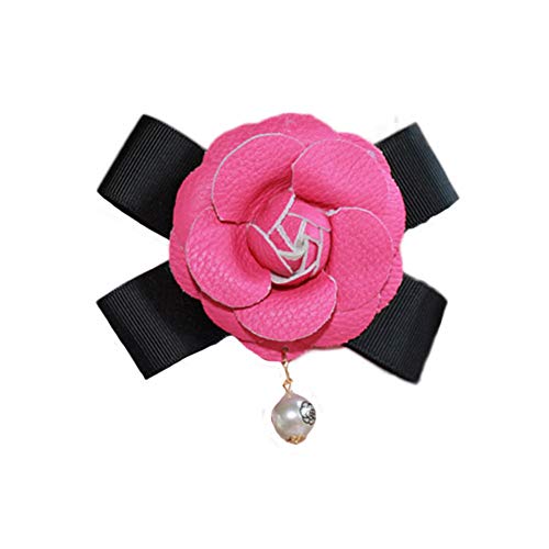 AKOAK Leather Camellia Flower Ornament