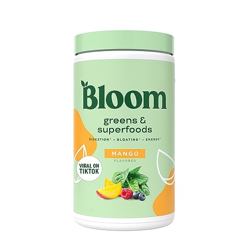 Bloom Nutrition Super Greens Powder Smoothie & Juice Mix - Mango
