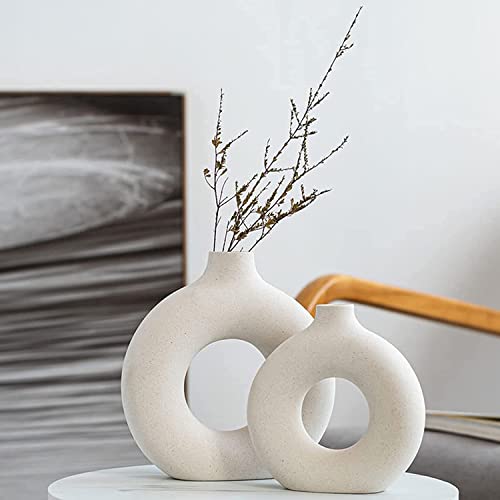 Stylish White Ceramic Vases for Home Decor