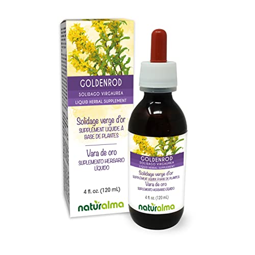 Naturalma Goldenrod Herbal Tincture - Alcohol-Free & Vegan-Friendly - Product of Italy