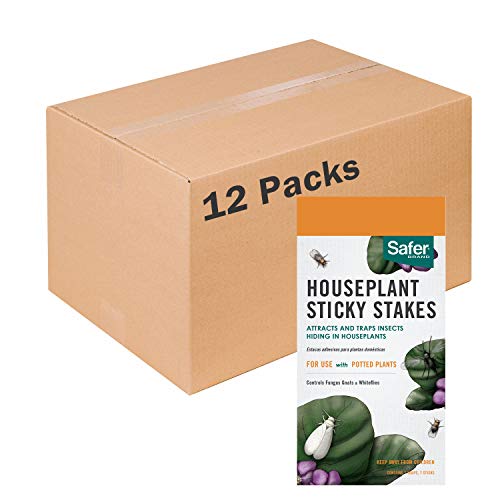 Safer Brand Sticky Stake Insect Traps - 12 Pack, 84 Traps