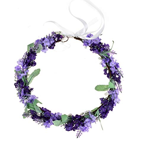 Vividsun Lavender Flower Crown Headband