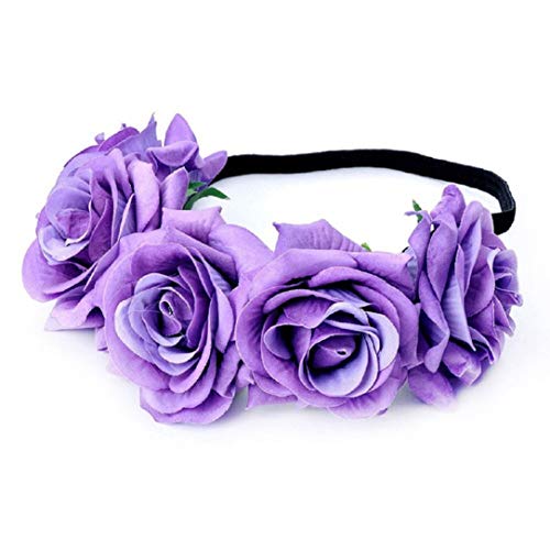 Adjustable Flower Wreath Headband